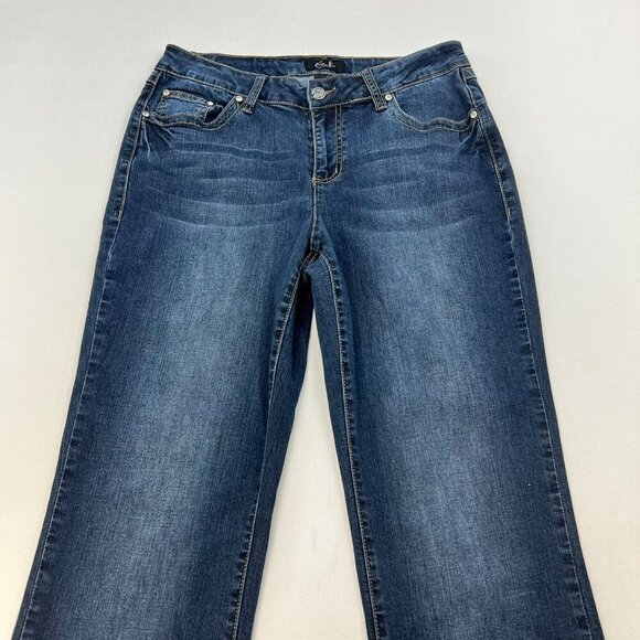 Earl Jeans Womens Straight Leg Jeans Embellished Rhinestone Size 10 - Picture 2 of 10